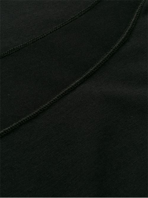 T-shirt donna manica lunga nera MAJESTIC FILATURES | M001FTS005002